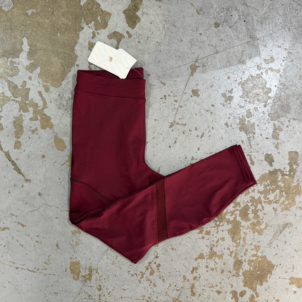 Fabletics Active Burgundy Leggings
